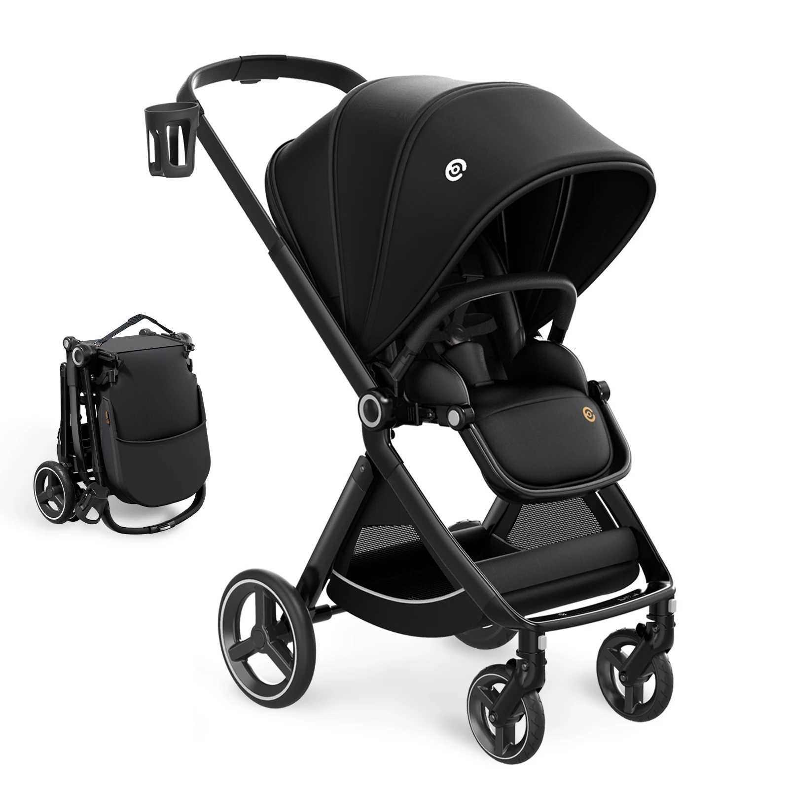 EMU Reversible Baby Stroller with Reversible Seat FullSize Infant Stroller with Full Recline Cockpit Compact Foldable Pram Carr W250910