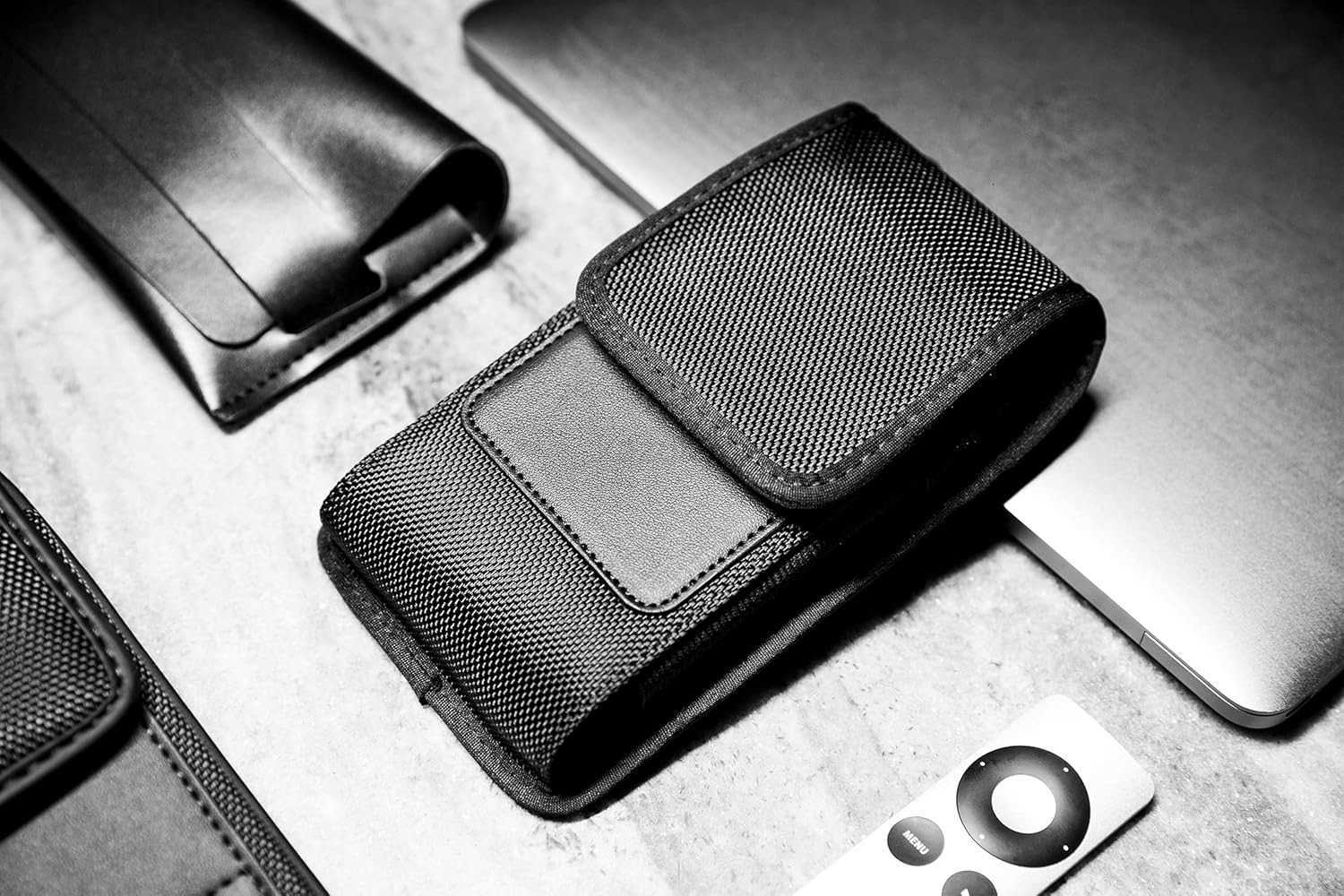 Belt Holster for Plus Pro Max iPhone 16 15 14 13 12 11 Xs Max and Plus S25 S24 S23 S22 S21 FE S20 FE Cell Phone Nylon Holder Clip Case Pouch Fits Phon