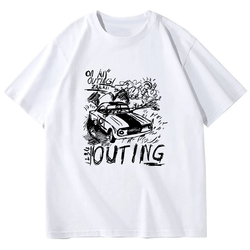 Fashion Versatile Printed Short-Sleeve Top - High-Quality Heavyweight Pure Cotton Tee (260g) 202509101