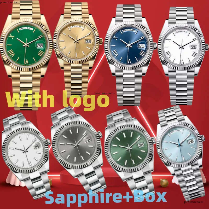 Men's Watch Automatic Mechanical Wristwatch with Sapphire Crystal, Luminous Dial, and Glide Buckle - 40mm e7