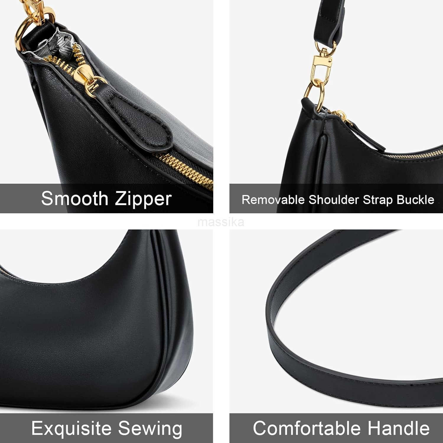 Shoulder Bag for Women Small Purse Cute Clutch Hobo Handbag Trendy Crescent Bag M250910