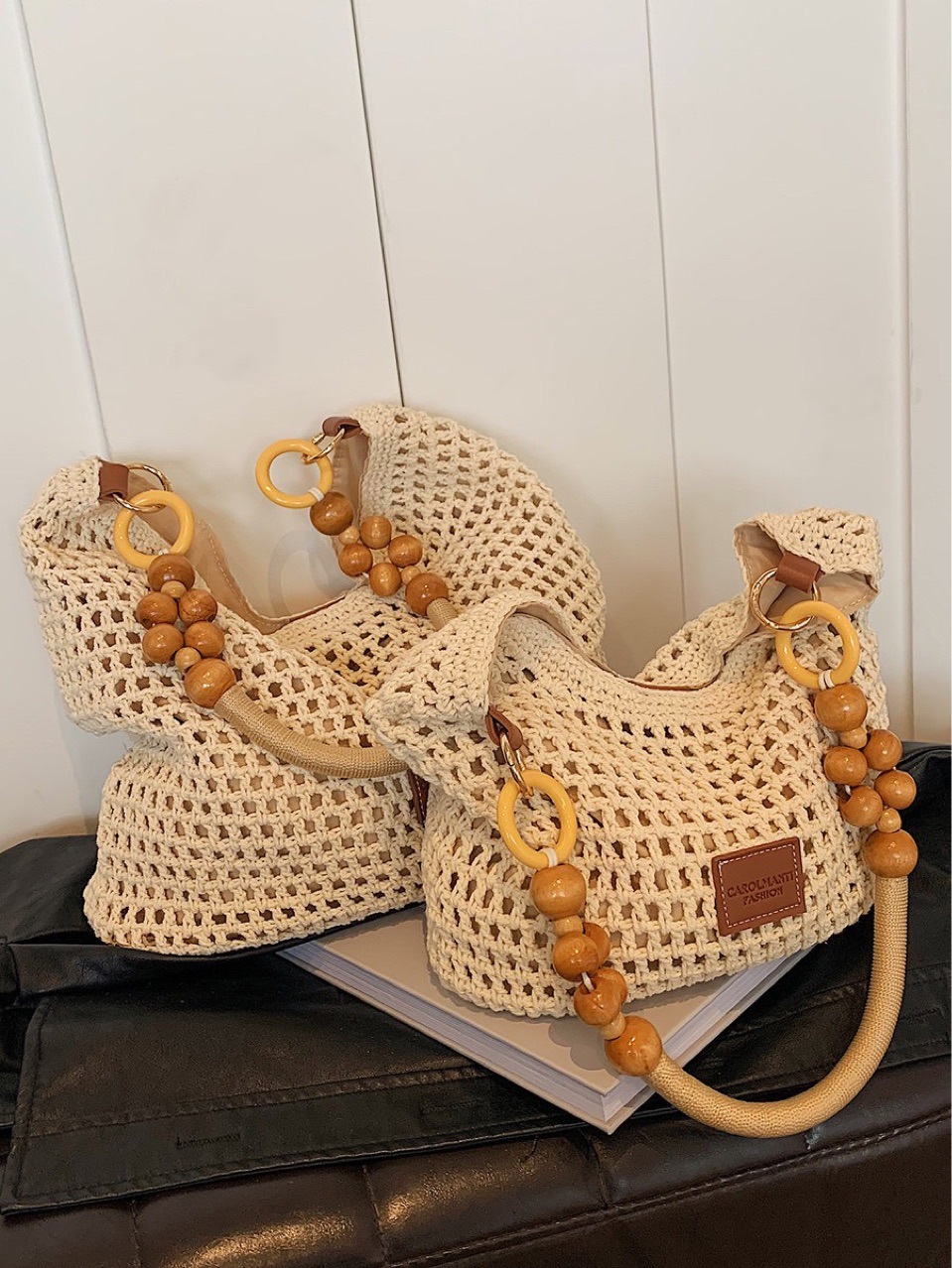 free shipping designer shoulder bags New Fashionable Crossbody half moon Knitting casual tote package for woman
