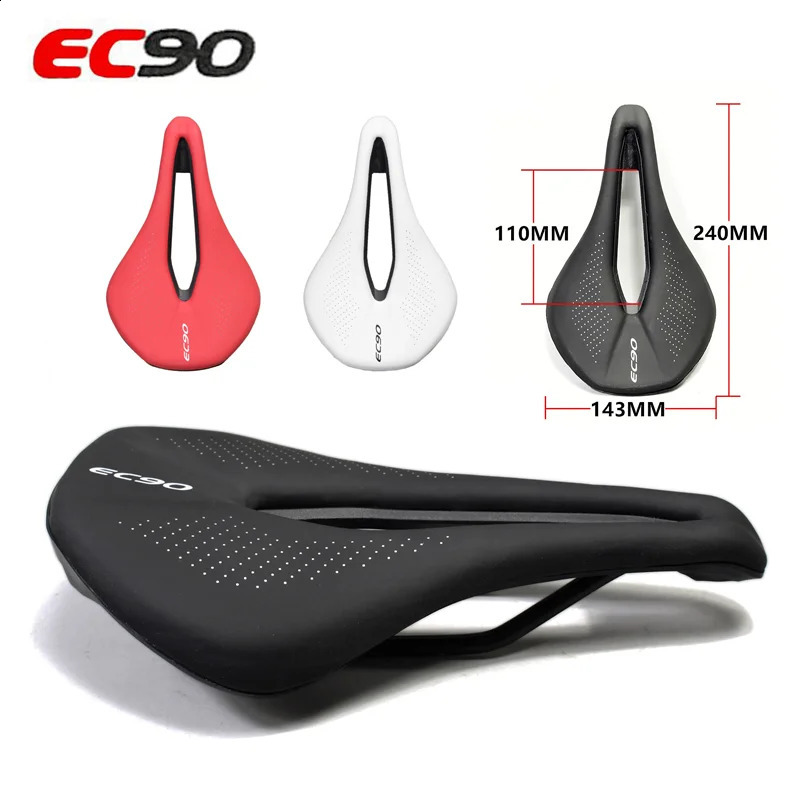 EC90 Bicycle Saddle MTB Road Bike Seat PU Ultralight Breathable Comfortable Cushion Mountain Racing Parts Components 250909
