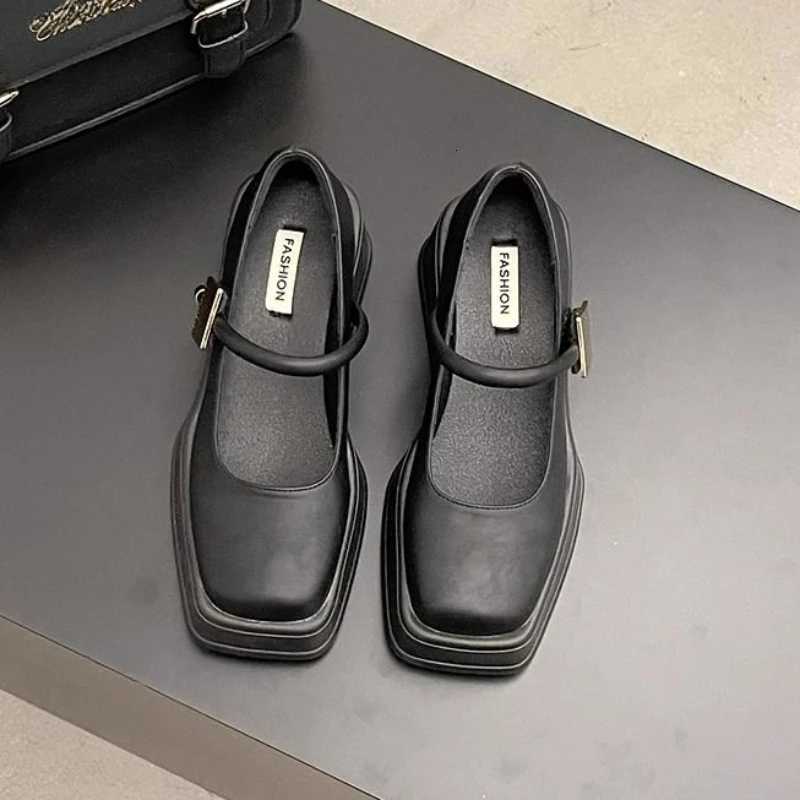 Woman Pumps Square Heels Casual Office Shoes for Women Stylish High Quality 2024 Trend Chic Point Vacation Summer Elegant W250910