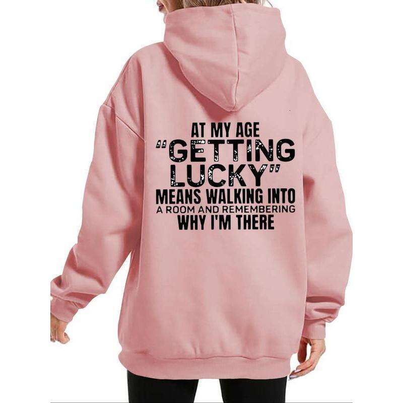 Women's Let Print Drop Shoulder Drawstring Hoodie, Fashion Casual Kangaroo Pocket Hooded Sweatshirt Daily Holiday Outdoor Wear, Women Clothing fo