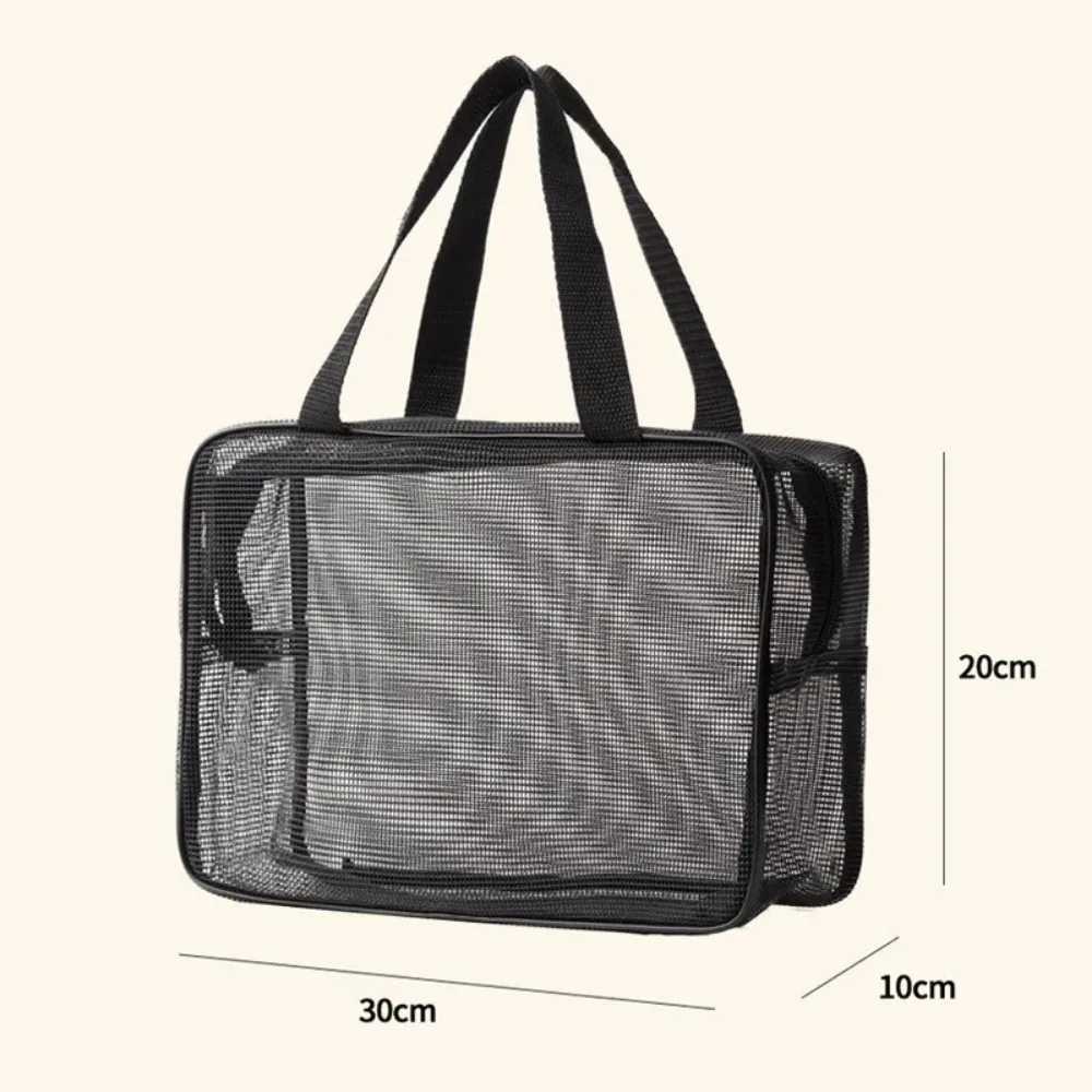 Mesh Shower Caddy Tote Bag Cosmetic Storage Bag Multifunctional Shower Bag Large Capacity Portable Toiletry OrganizerXJ250910