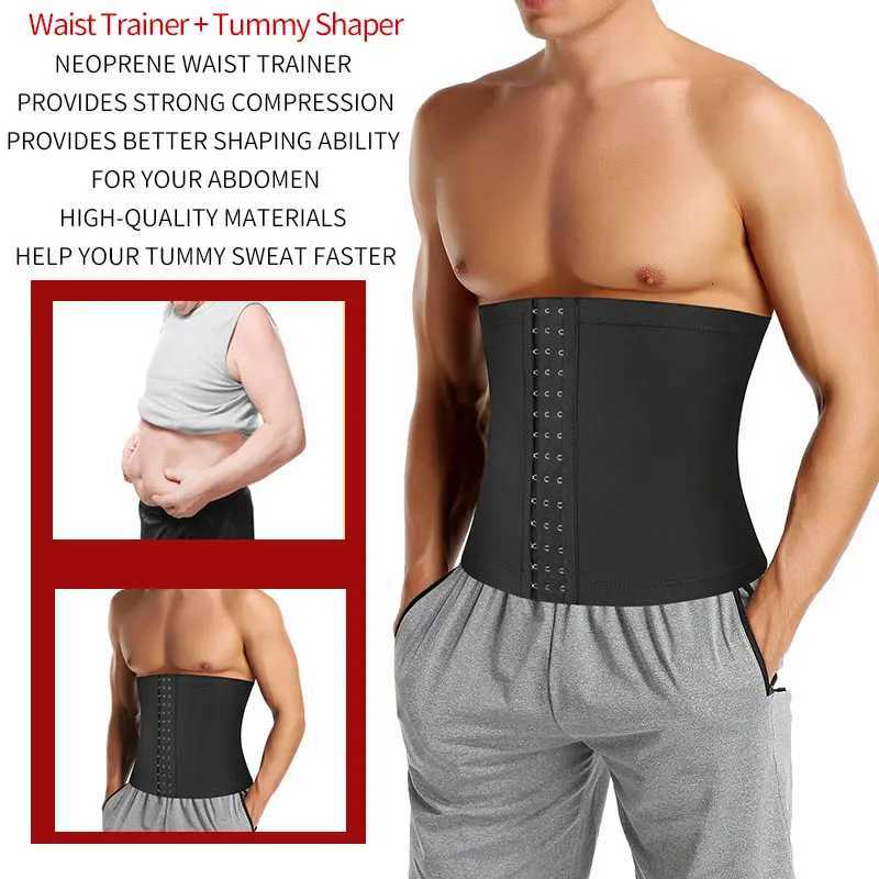 Mens Abdomen Reducer Sweat Slimming Trimmer Belt Fitness Corset Sauna Body Shaper Waist Belly Shapewear Slim Ultra Light W250910
