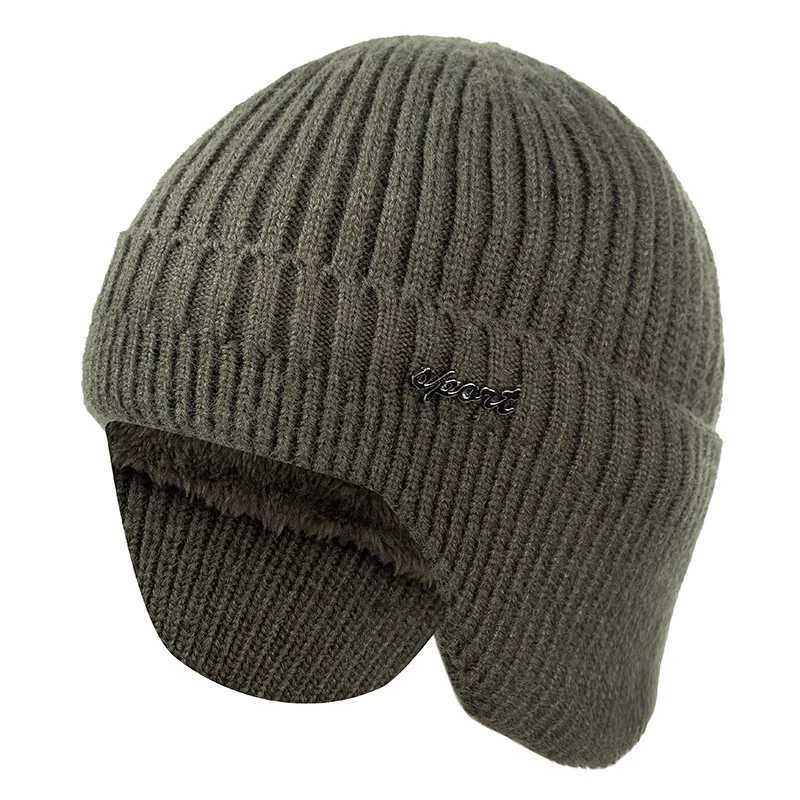 Hot Sale Ear Protection Winter Hats Stylish Soft Beanie Hat For Men Women Classic Knit Earfl Hat Warm C With EarsXJ250910