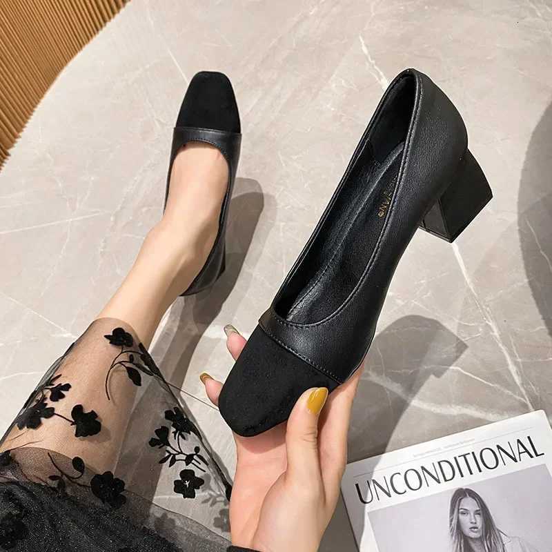 Womens High Heels Luxury Designer Shoes French Autumn New Slip on Casual Office Work Loafer Pumps Zapatillas Mujer 2024 W250910