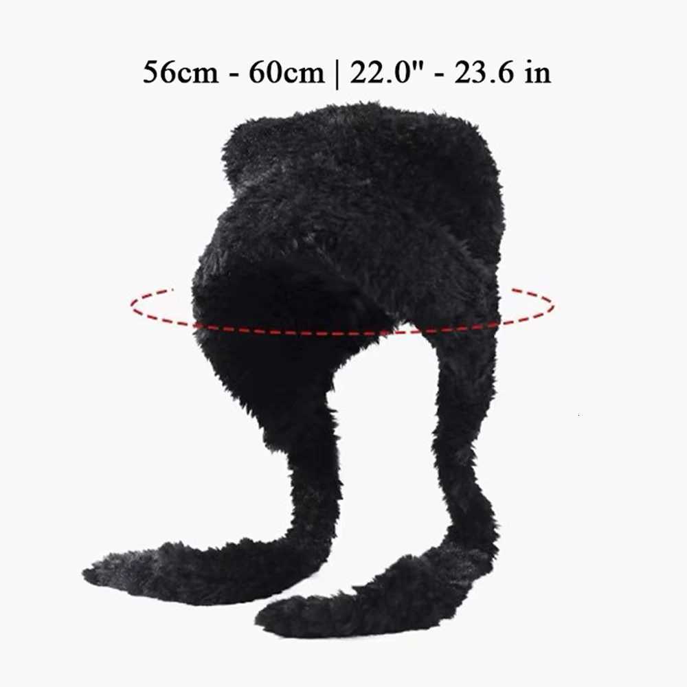 Women Winter Warm Kaii Fur Imitation Mink Plush Hat Thickened Cute Bear Ear Hat Ear Protection Cosplay CXJ250910