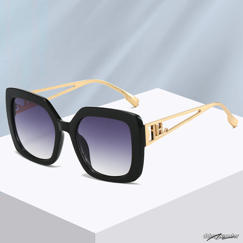 Oversized Square Sunglasses For Women, Retro Fashion Eyewear With Uv400 Protection ddmywonder ddmywonder
