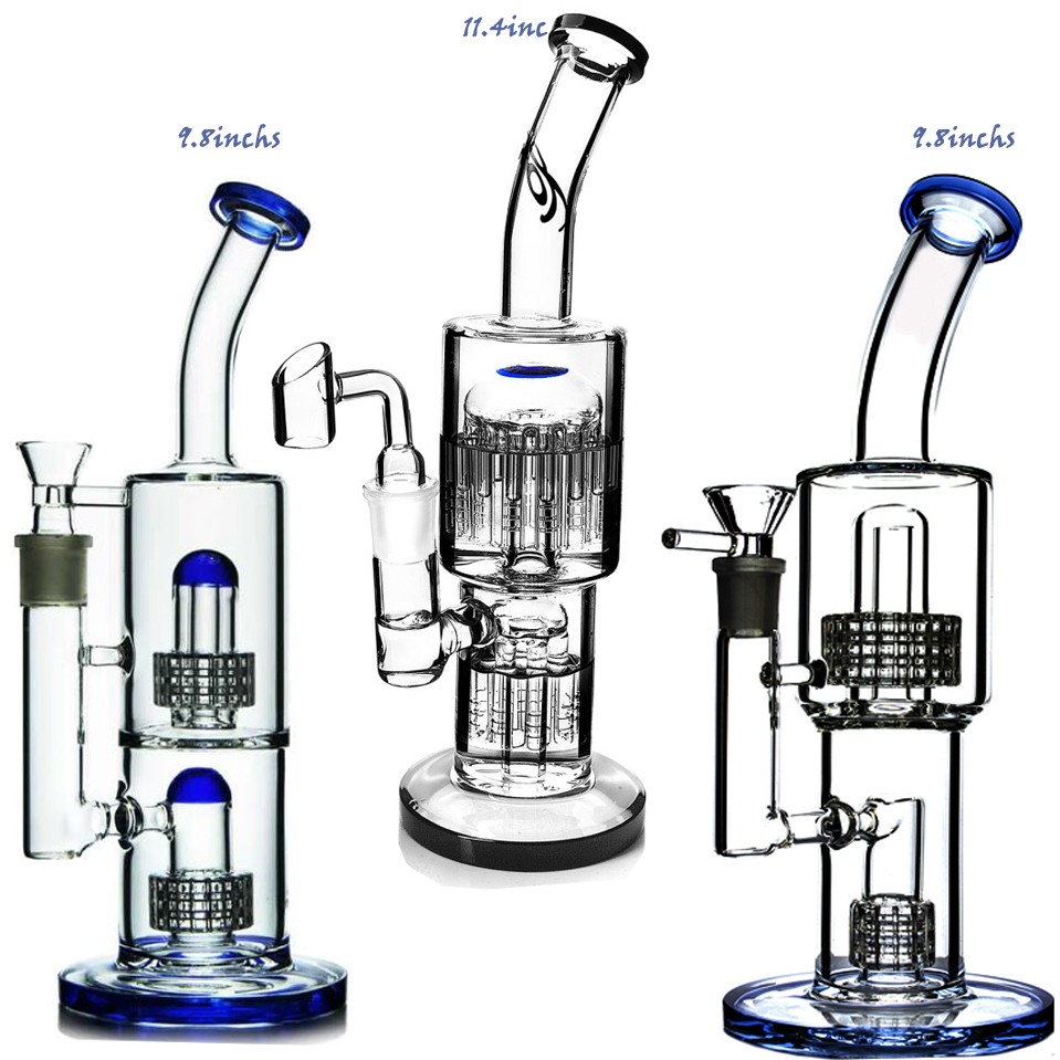 Glass Bong Water Pipes Matrix Perc Hookahs Heady Dab Rigs Recycler Water Bongs Smoking Glass Pipe Bubbler