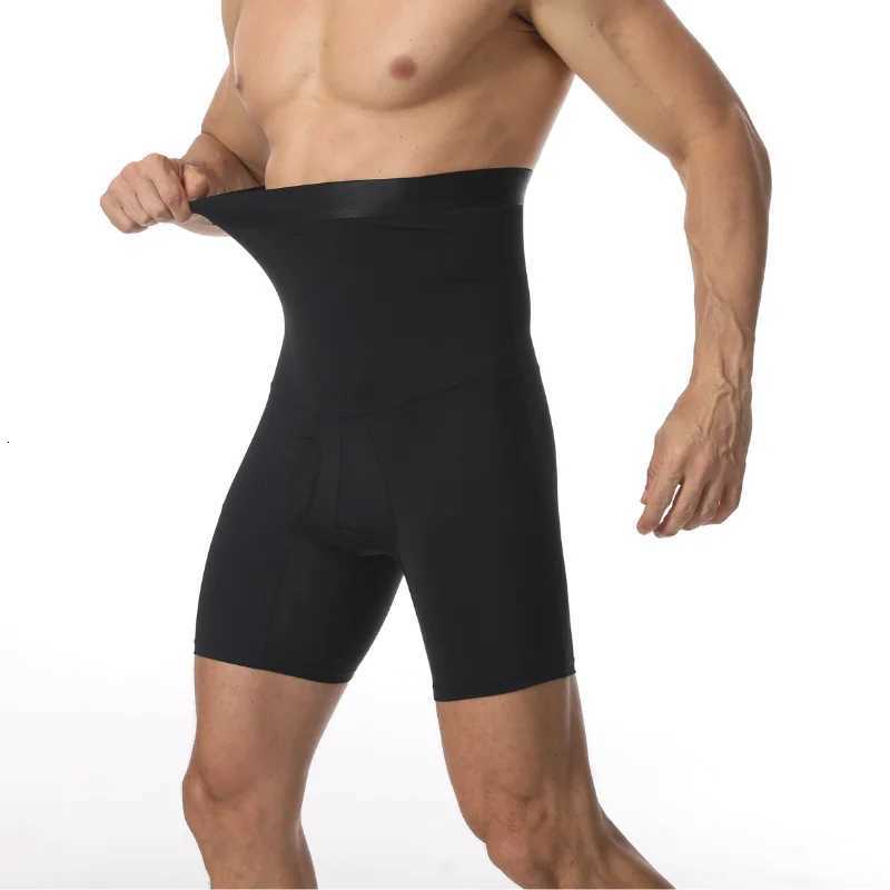 Mens Tummy Control Shaping Shorts with Silicone Grip Waistband High Waisted Seamless Pouch Design Comfortable Underwear W250910