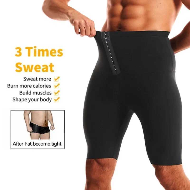 Men Sauna Sweat Shorts Shapewear Slimming Belly Fat Burning Fitness Abdomen Reducer Losing Weight Shaper Waist W250910