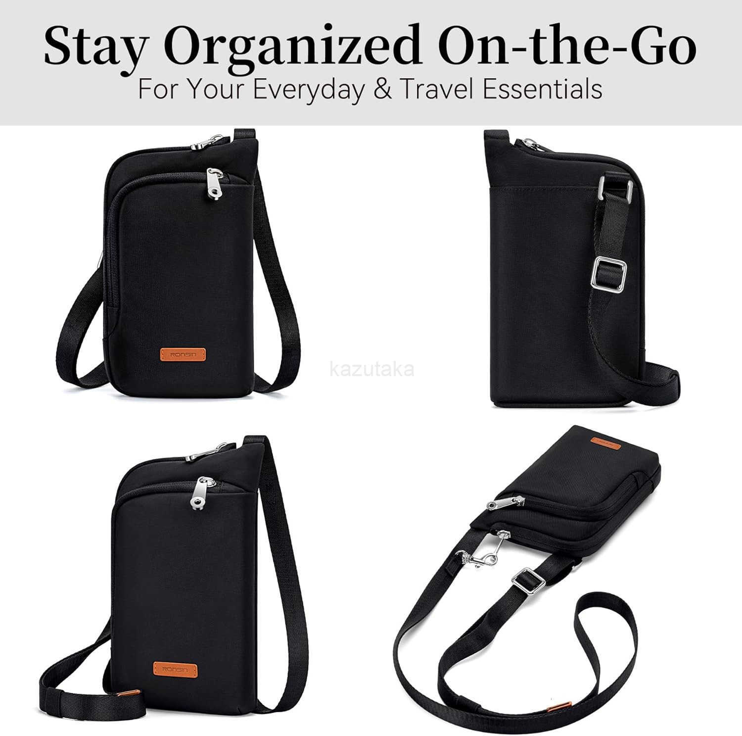 Women Crossbody Bag Nylon Cell Phone Purses Wallet Travel Pouch Shoulder Strap with Anti Theft Locking Zipper Z250910