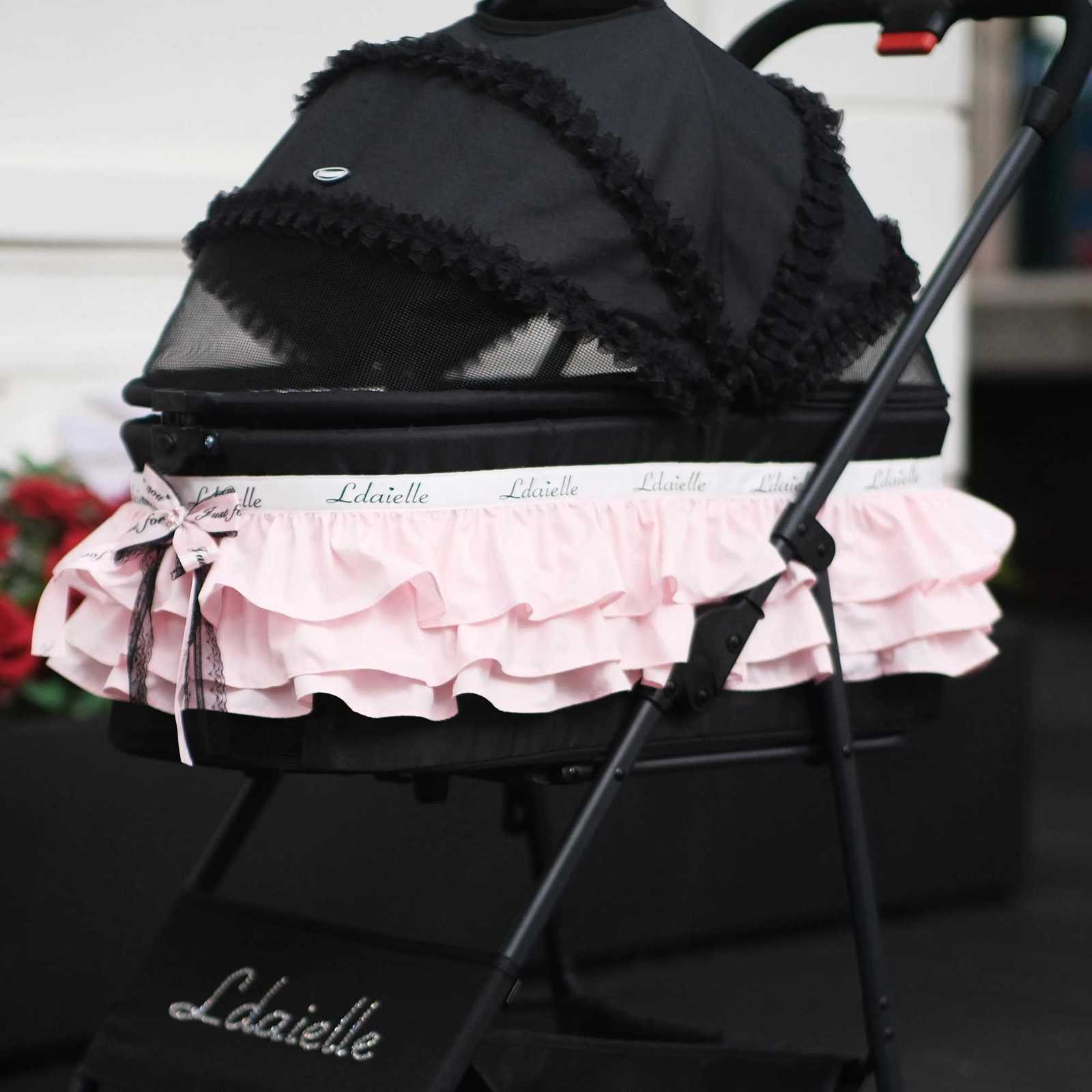 LDAIELLE Original Pet Cart Princess Sle Customizable Small and Medium Pet Lightweight Foldable Outdoor Travel Separable W250910
