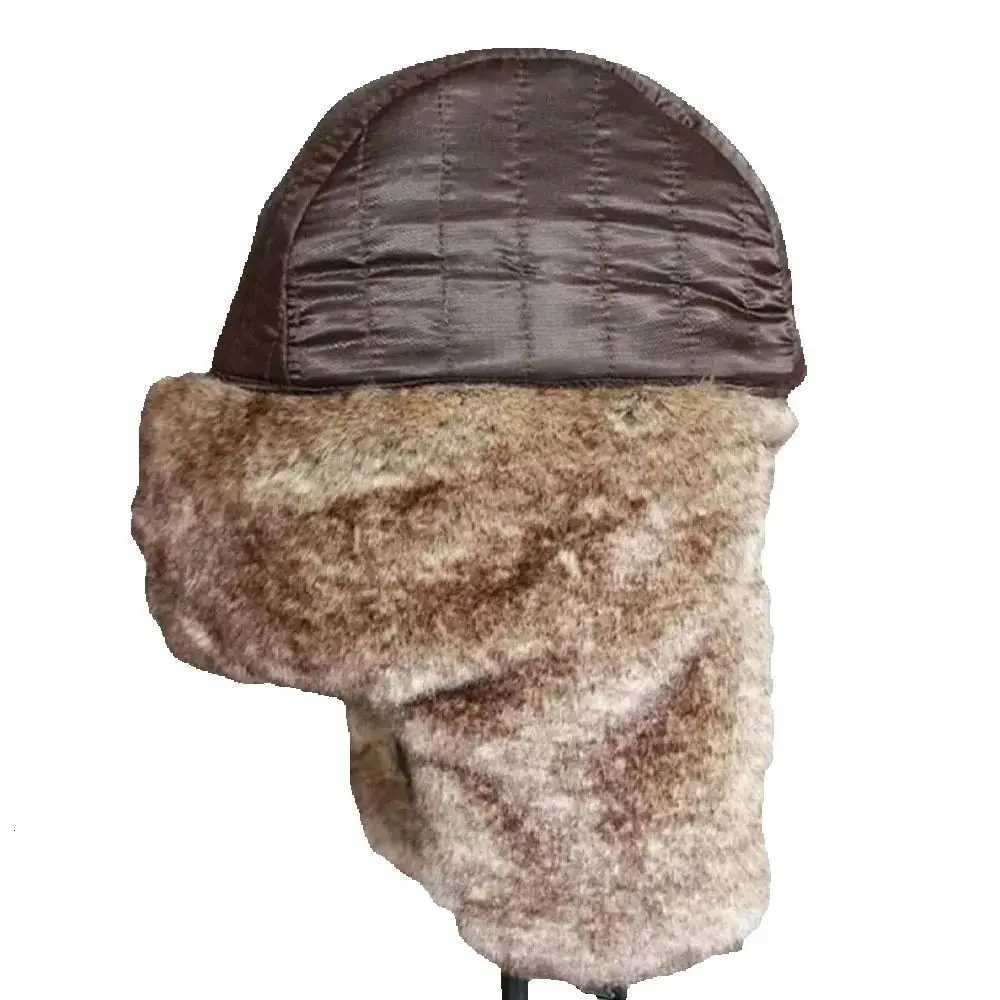 1 Piece Men Women Winter Bomber Hats Russian Ushanka Hat with Ear Fl Pu Leather Faux Fur Trper C Snow Hunting Skiing CXJ250910