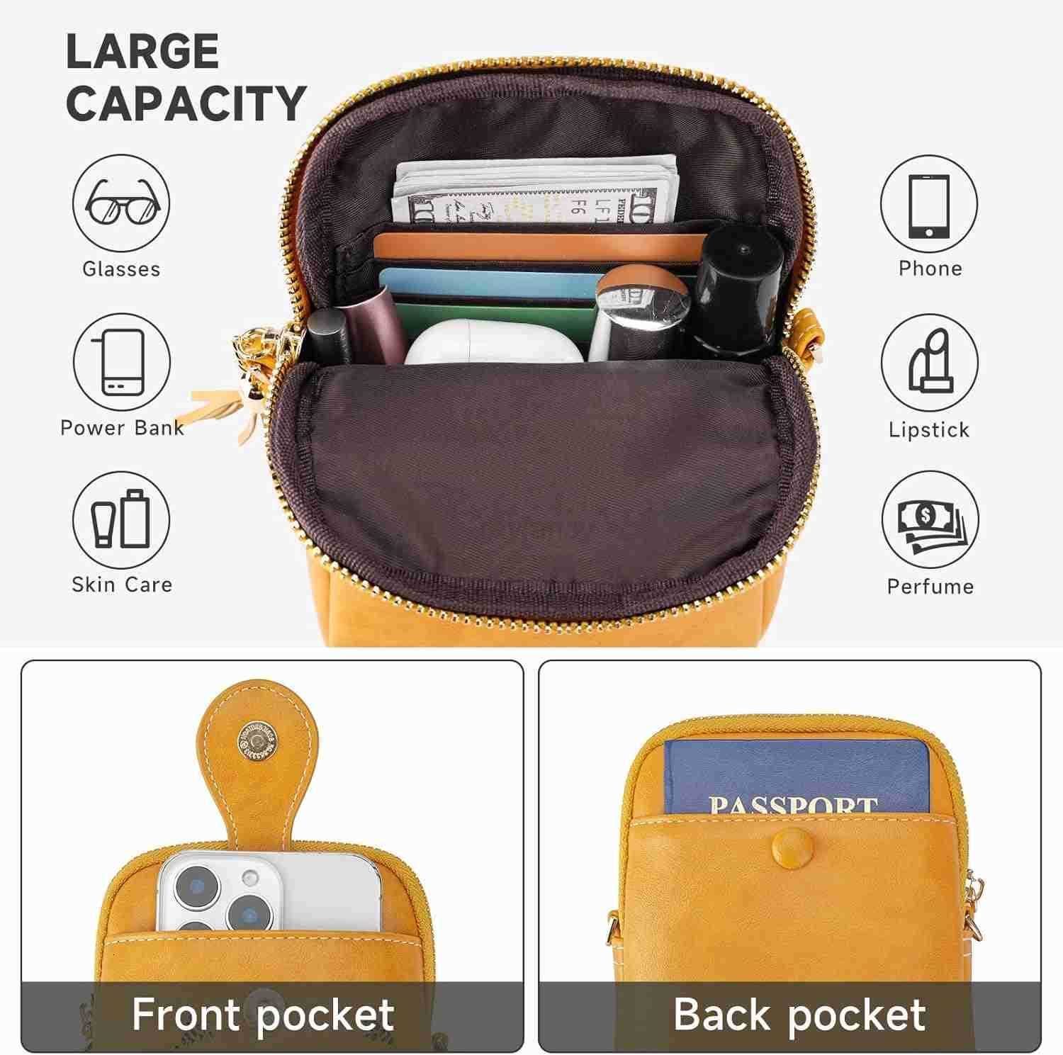 Small Crossbody Bags for Women Lightweight Mini Cute Cell Phone Purse for Women with Tassel Shining ButterflyW250909