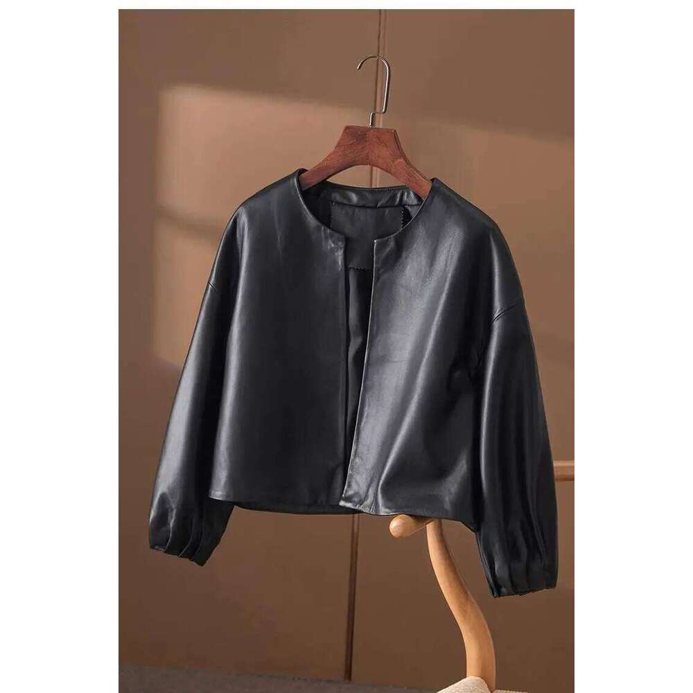 Designer Clothing 2025 High Quality PU Leather Jackets Spring Autumn Short Simple Coat Female Women Jacket Femme Luxury Bag