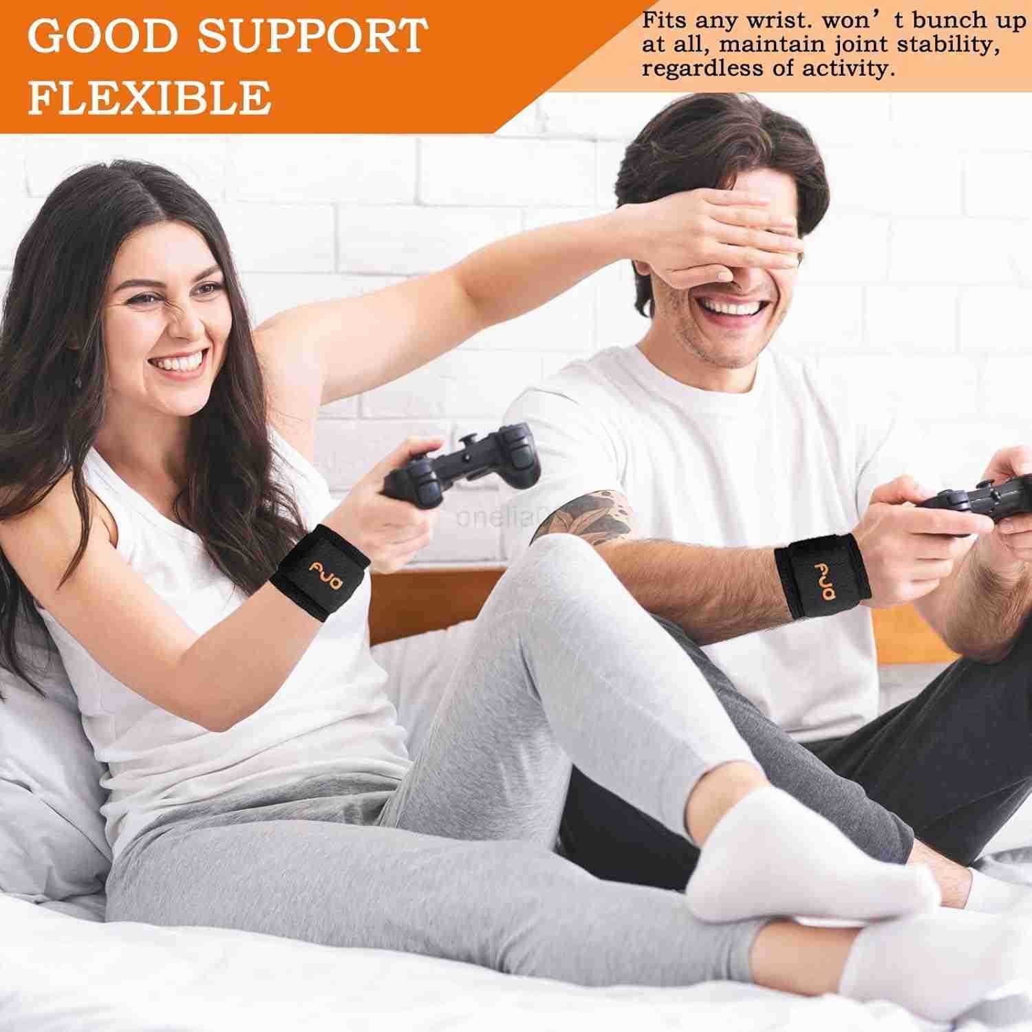 Wrist Brace Carpal Tunnel 2 PACK New Upgrade Material Extended wristband Adjustable Wrist Support for Arthritis and Tendinitis Pain Relief Hand Wrist 