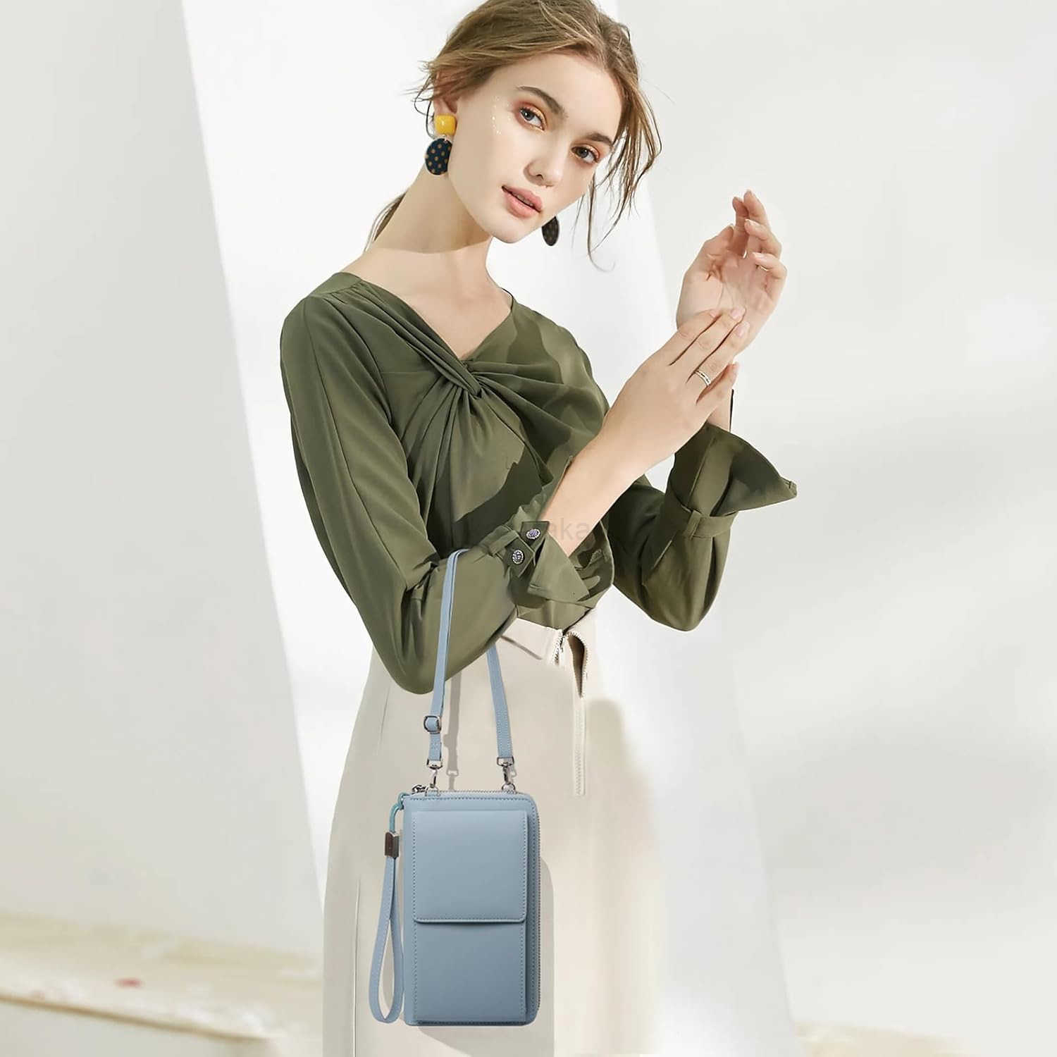 Small Crossbody Cell Phone Purse for Women Leather Cellphone Bags Wallet Purses with Multi Card Slots Z250910