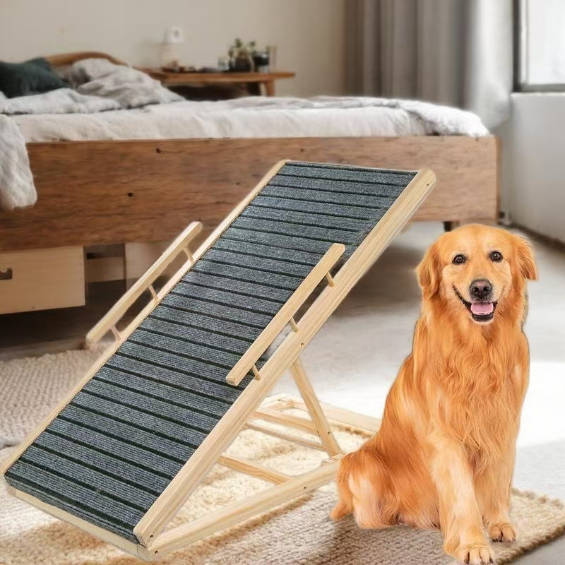 Pet Stairs Dog Bed Slope with Armrest Bedside Sofa Small and Medium Dogs Special Ladder Foldable