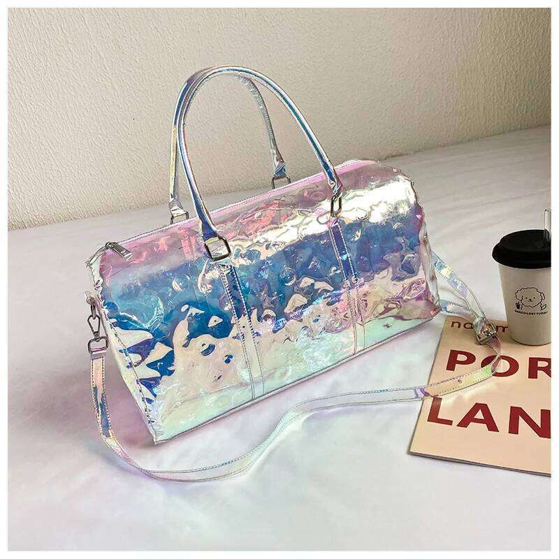 Hot Selling Ladies New Color Transparent Jelly Large Capacity Shoulder Shopping Handbag Waterproof Storage Portable Travel Bag Designer Bags