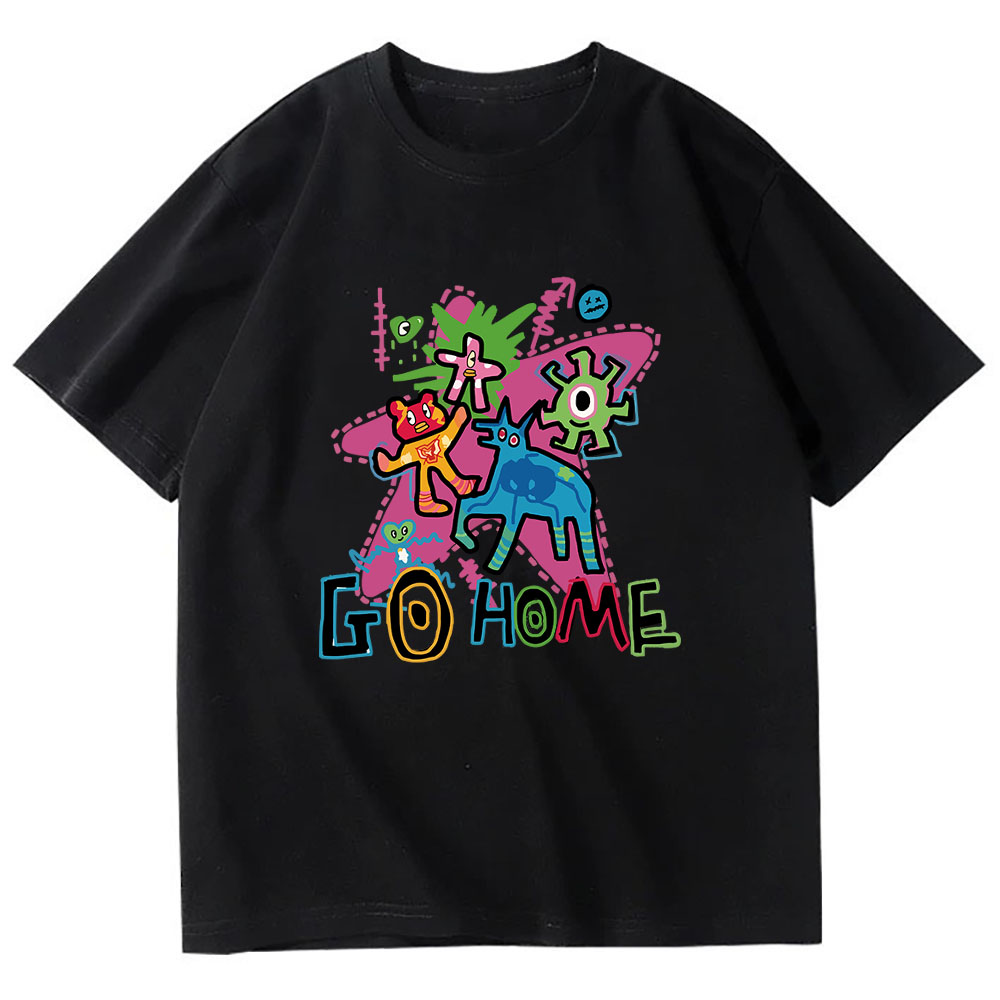 Fashion Versatile Printed Short-Sleeve Top - High-Quality Heavyweight Pure Cotton Tee (260g) 202509104
