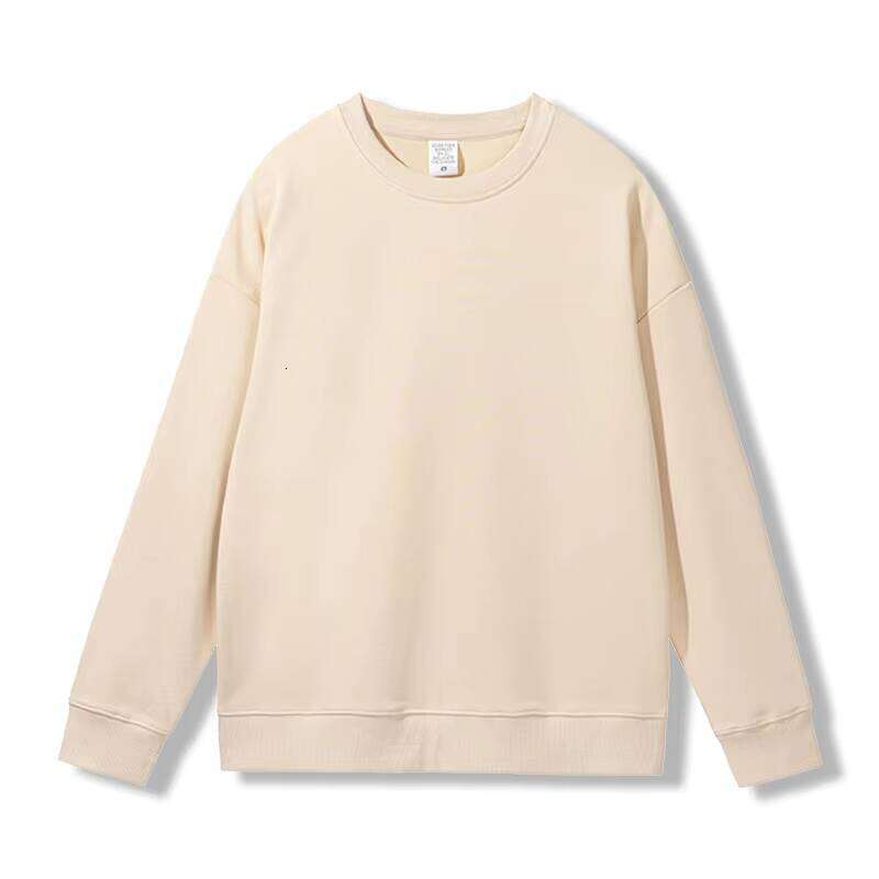 French Terry Pullover Streetwear Drop Shoulder Blank Oversized Crew Neck Sweatshirt