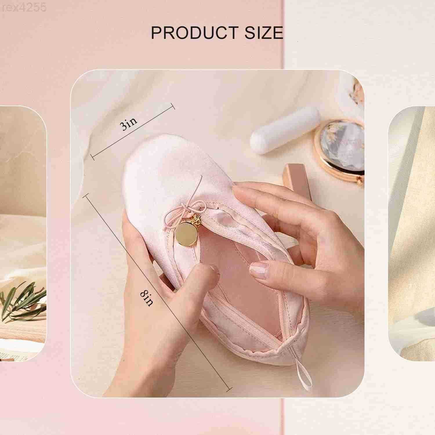 Makeup Ballet Bag Cute Cosmetic Bag Dance Recital Gifts for Girls Ballet Shoe Pencil Case Small Cosmetic Bag Bow Mini Dance Bag for Girls Makeup Brush