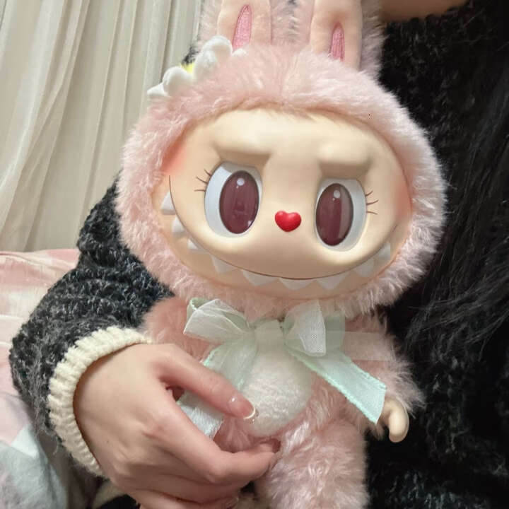 Christmas 38Cm Market Mokoko Close To Sweet Decor Gift Toy Labubu Vinly Plush Doll