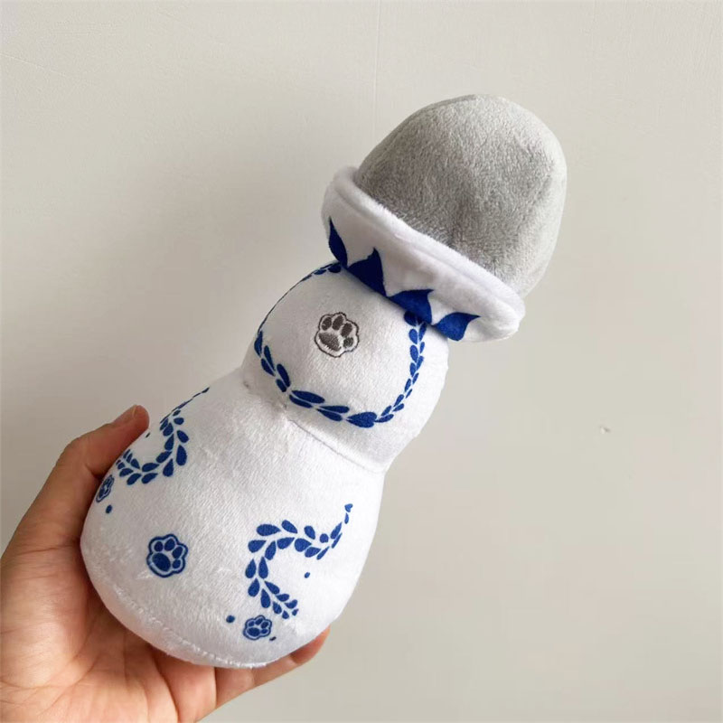 Luxury Durable Eco-friendly Squeaky Interactive Dog Chew Toys Bottle Shaped Stylish Dog Plush Toys Funny Dog Toys