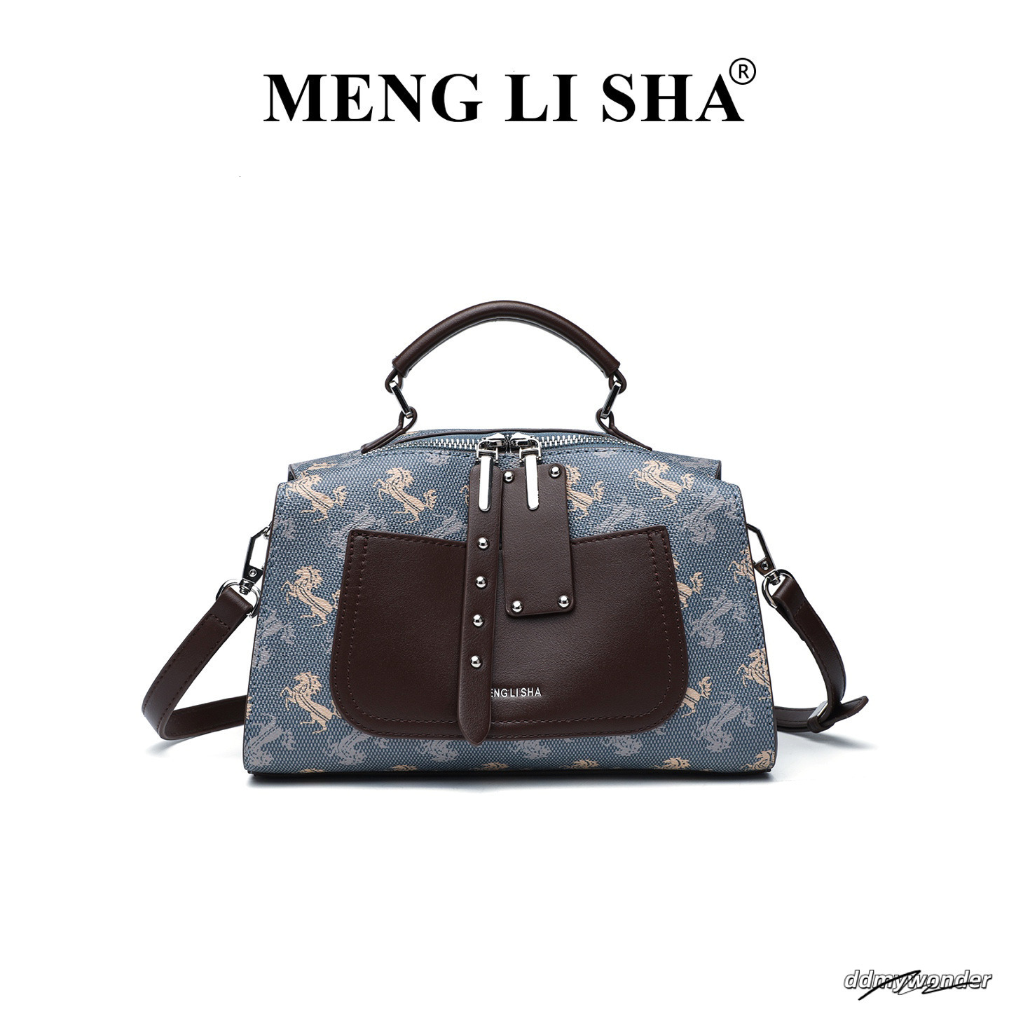 Women's Retro Letter Embroidered Handbag Free Shipping Designer Classic Vintage Boston Fashion Pillow Style Commuting Shoulder Crossbody Bag ddmy