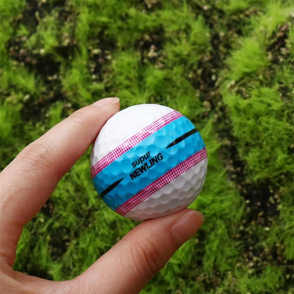 360 Aiming Golf Balls Sky Blue Purple Three Layer Ball Dark Orange Super Long Distance Game 250909