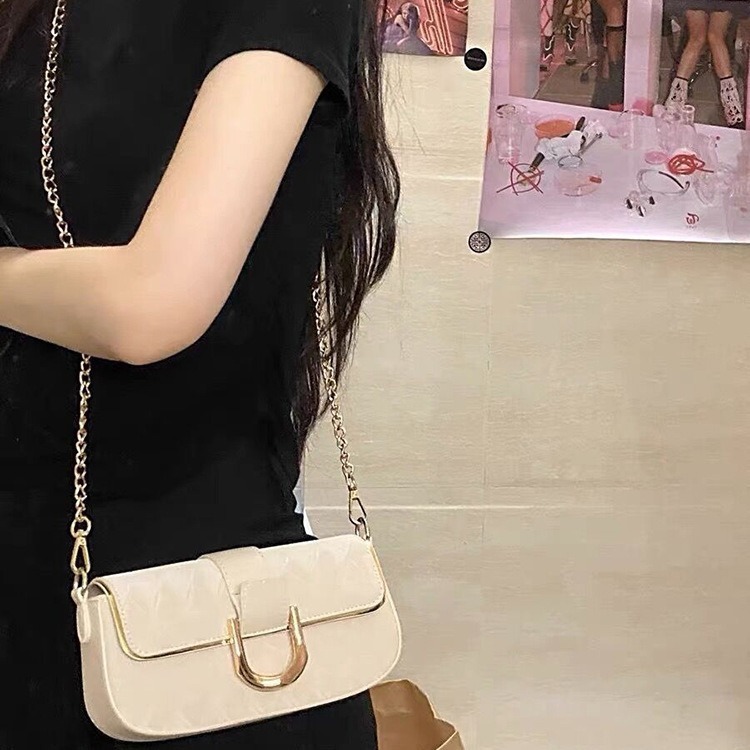 Luxury Bag Li Tea New High End Simple Elegant Small Square Bag Single Designer Bag Shoulder Crossbody Bag Fashion Free Shipping Versatile Underarm Bag