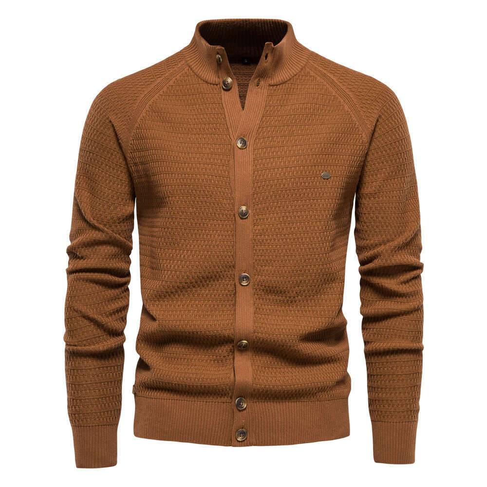 European American tops autumn and winter, new cardigans men, high-quality business sweaters, knitted sweaters for men