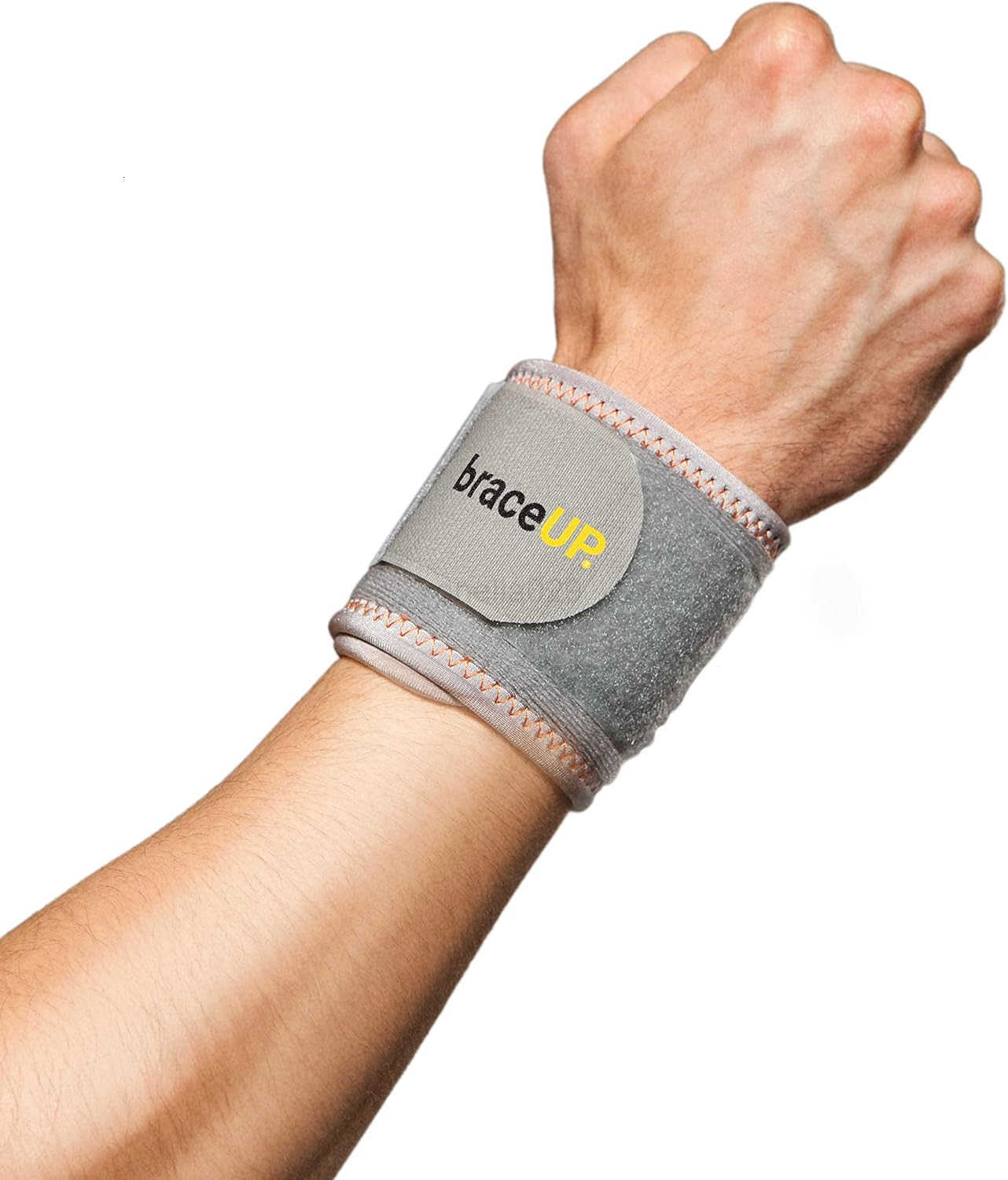 Wrist Compression Strap and Wrist Wrap Wrist Band Brace for Tendonitis Tennis Gym Workout One Size Adjustable Black 1 PC W250910