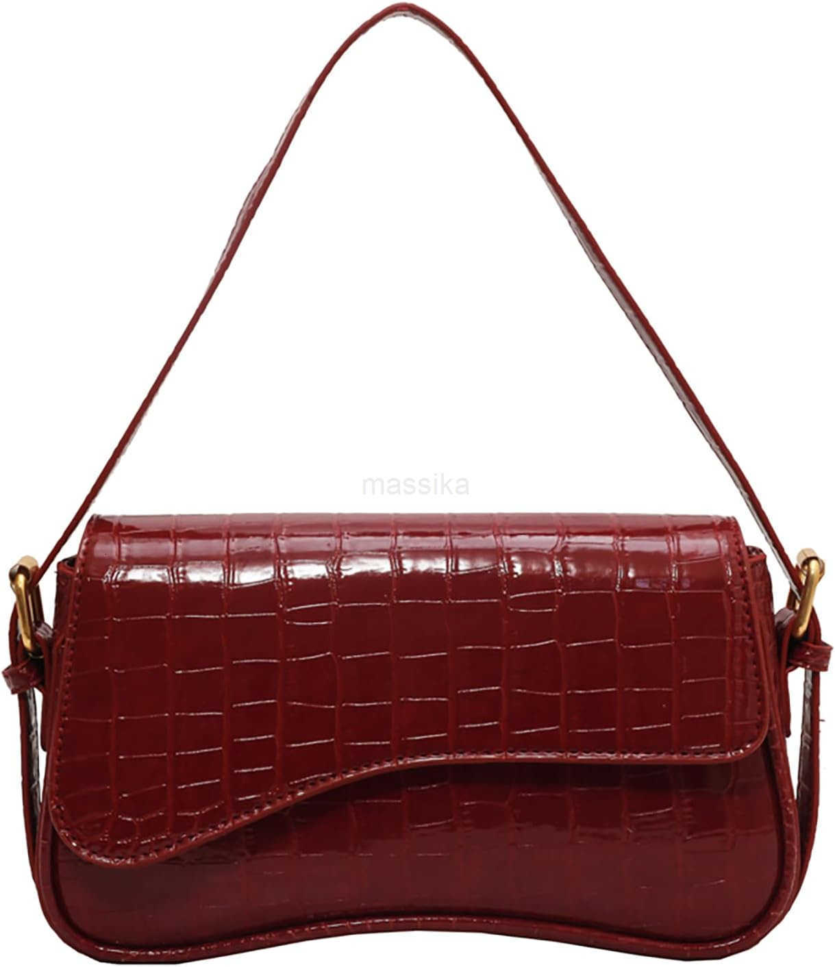 Shoulder Bag for women Y2K Crossbody Vegan Leather Purse Straps Retro Clutch Hobo Hadbags with 2 Removable M250910