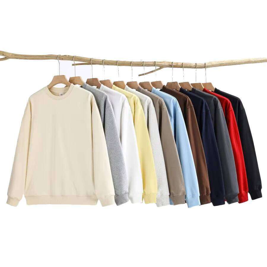 450g French Terry Crew Neck with Puff Print, Oversized Drop Shoulder, Heavyweight Blank Men's Sweatshirt