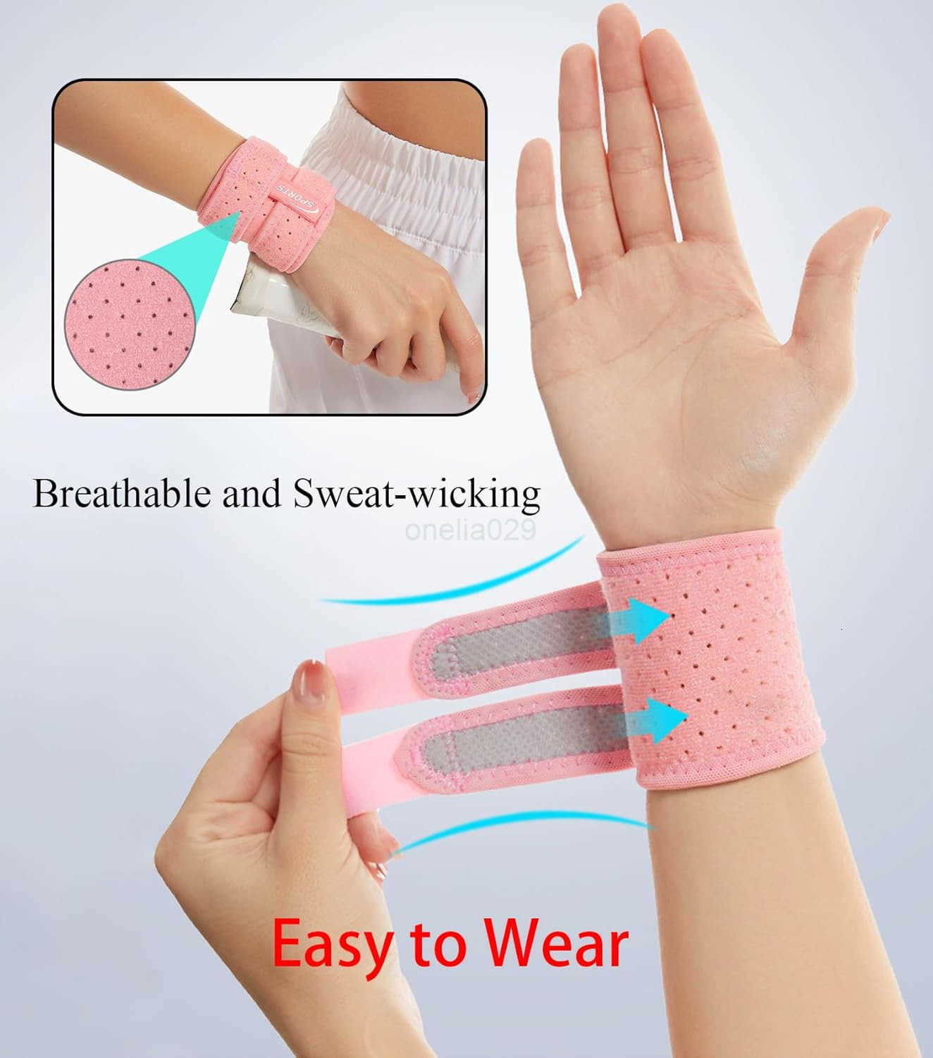 2pcs TFCC Wrist Brace Adjustable Wrist Support for Tendonitis Pain Relief Wrist Straps for Weightlifting Sport Fitness Workout W250910