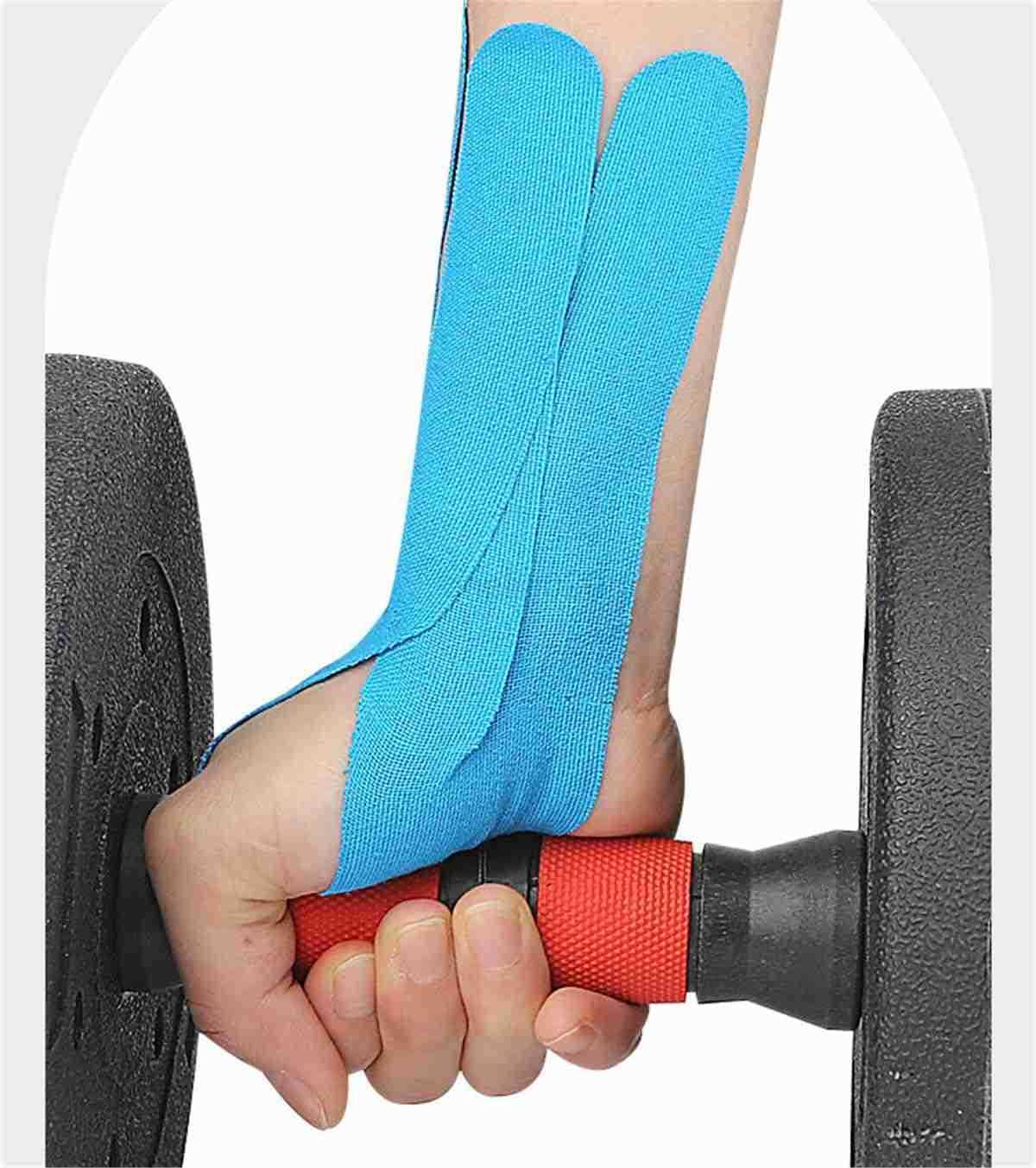 Tape for Wrist 12 PCS Waterproof Breathable Precut Kinesiology Tape Bowling Wrist Tapes Hypoallergenic LatexFree Elastic Athletic Tape for Carpal Tun 