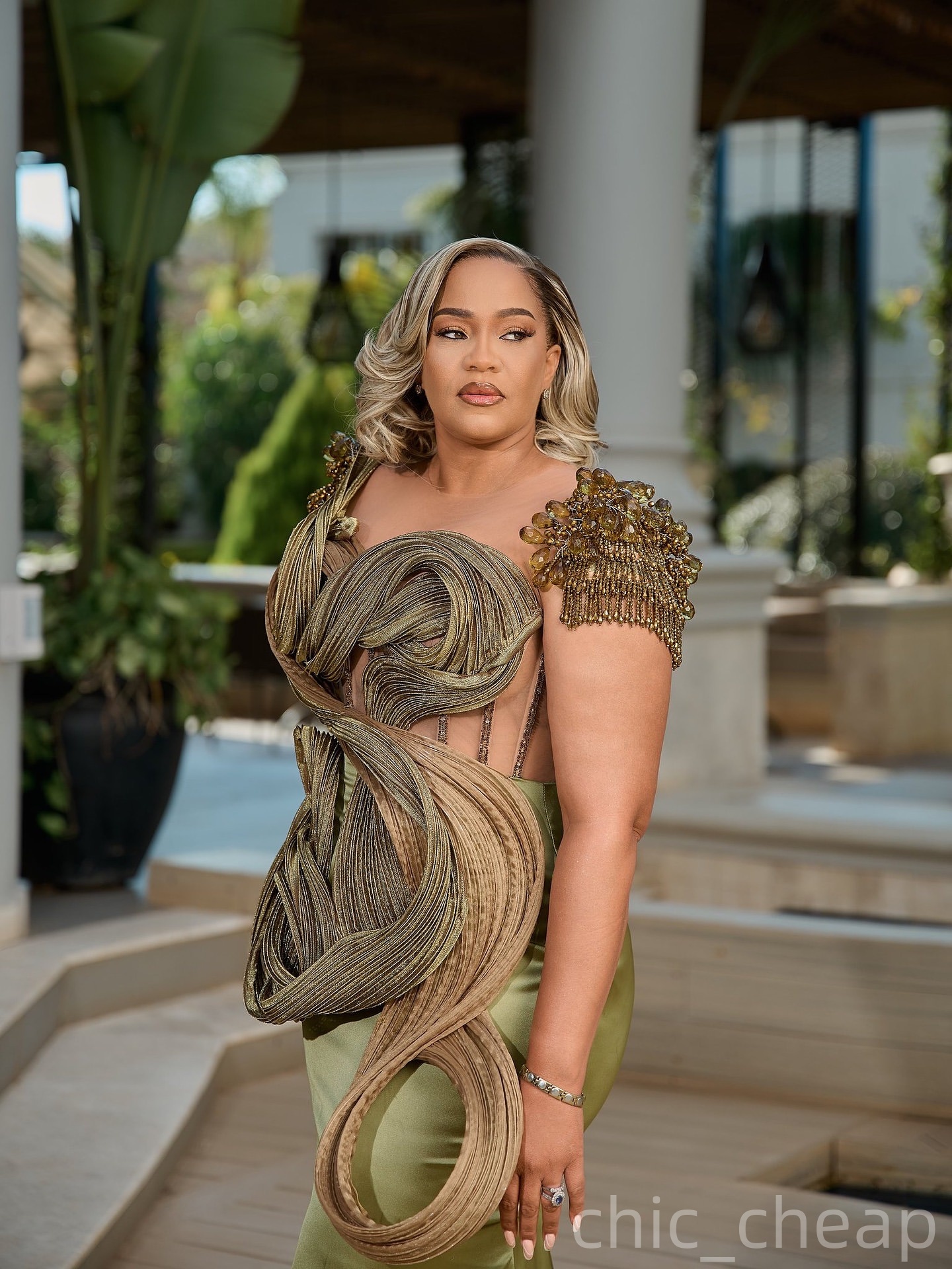 Olive Green Mermaid Prom Dresses 2025 Rhinestones Beaded Satin Evening Formal Party Second Birthday Engagement Gowns Plus Size Dress For Special Occas