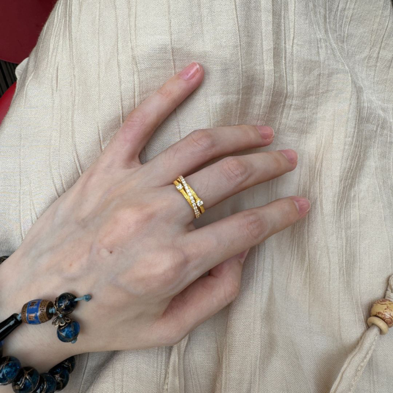 Bracelet designer Luxury jewelry rings for Women Same series bracelets ring Copper plated with platinum or gold Fashion Premium texture Holiday vacati