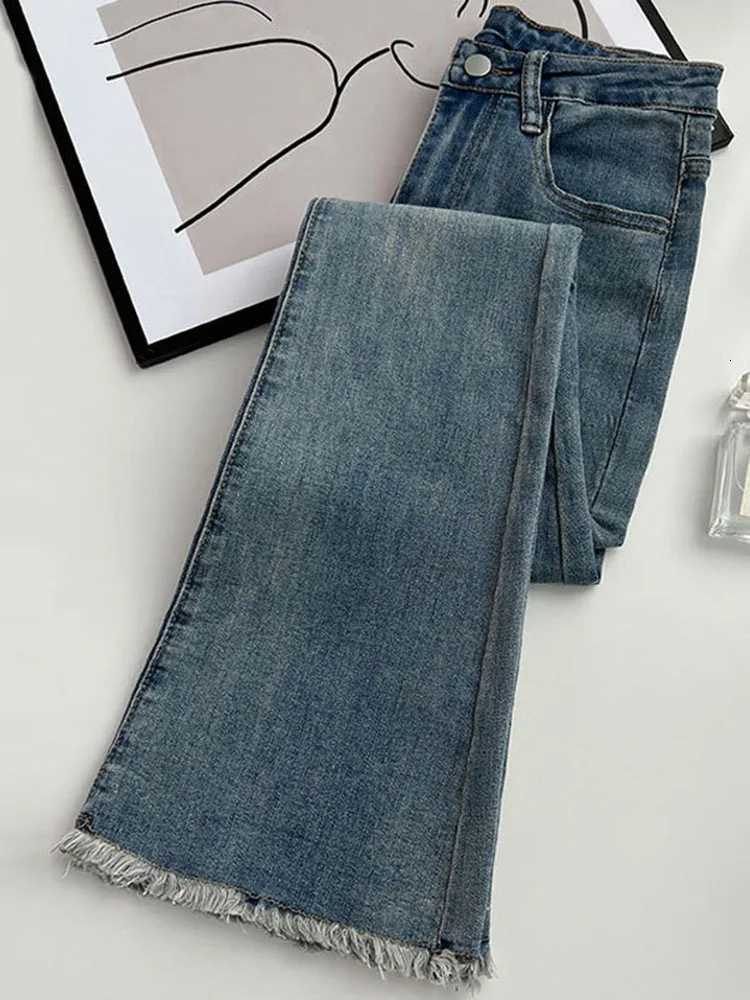 Korean Skinny High Waist Flare Jeans Women Streetwear Casual Stretch Denim Pants Spring Fall Vintage Kot Pantolon Slim Vaqueros Z250910