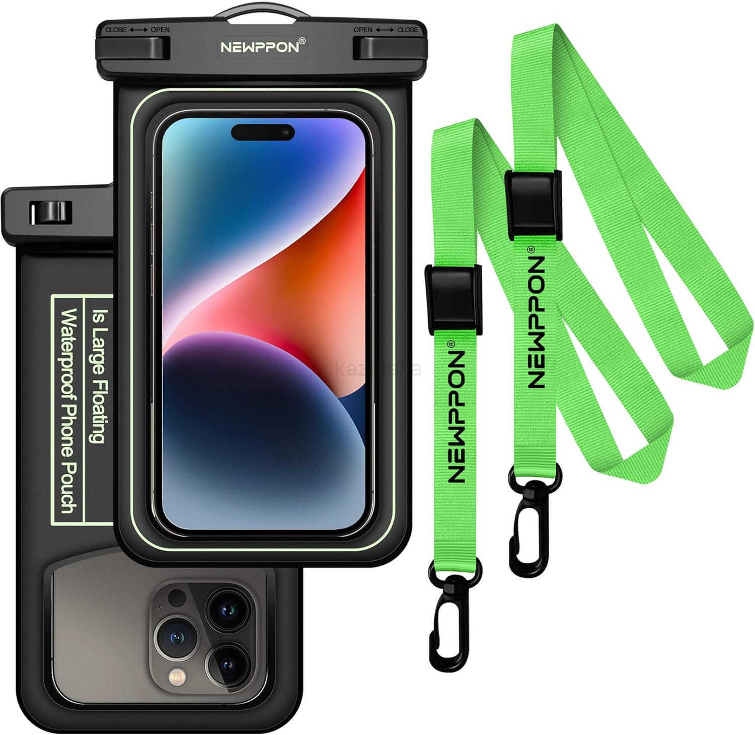 Waterproof Cell Phone Pouch 4 Pack Float Clear Cell Holder Protector with Lanyard Universal Floatable Water Proof Dry Bag for iPhone for Beach Swimmin