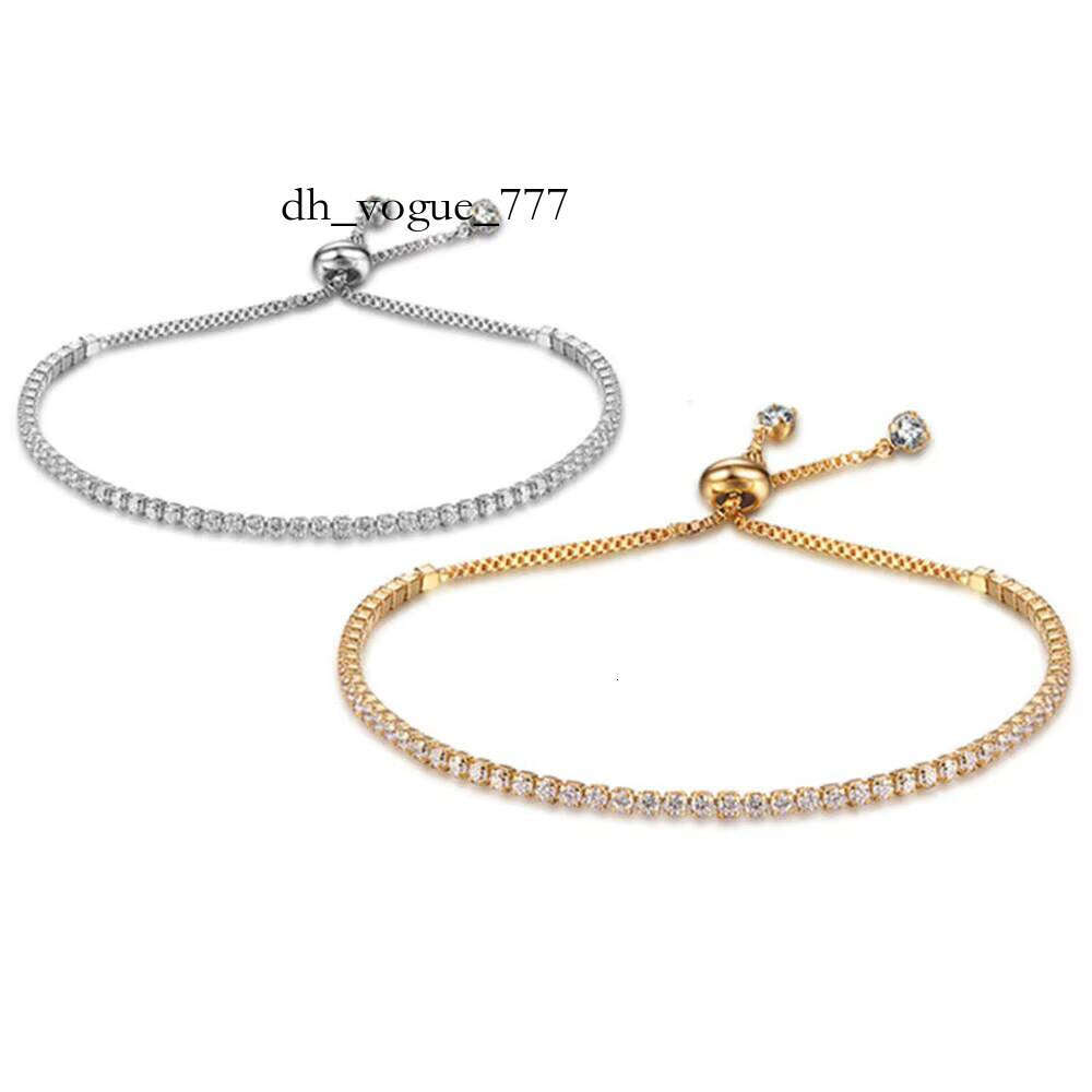 Fashion and Women Zircon Bride Wedding for Men Sier Womens Moissanite Bracelet