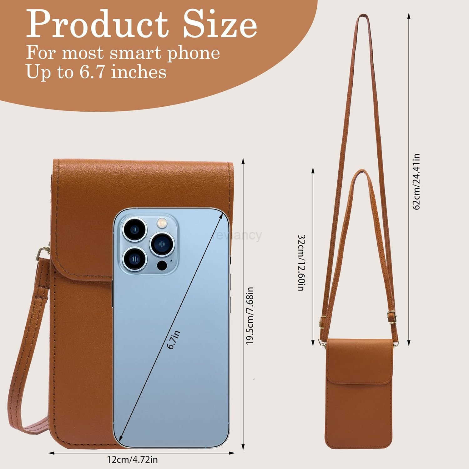Small Crossbody Bags for Women Leather Cell Phone Purse with Adjustable Strap Handbags Bag for Travel ShoppingW250909