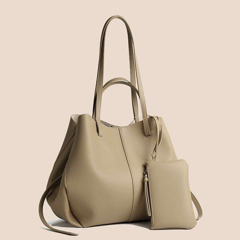 2025 Women's Handbag Female Hand Underarm Two-Piece Set Of Large Capacity Ol Commuter Simple Child Bag
