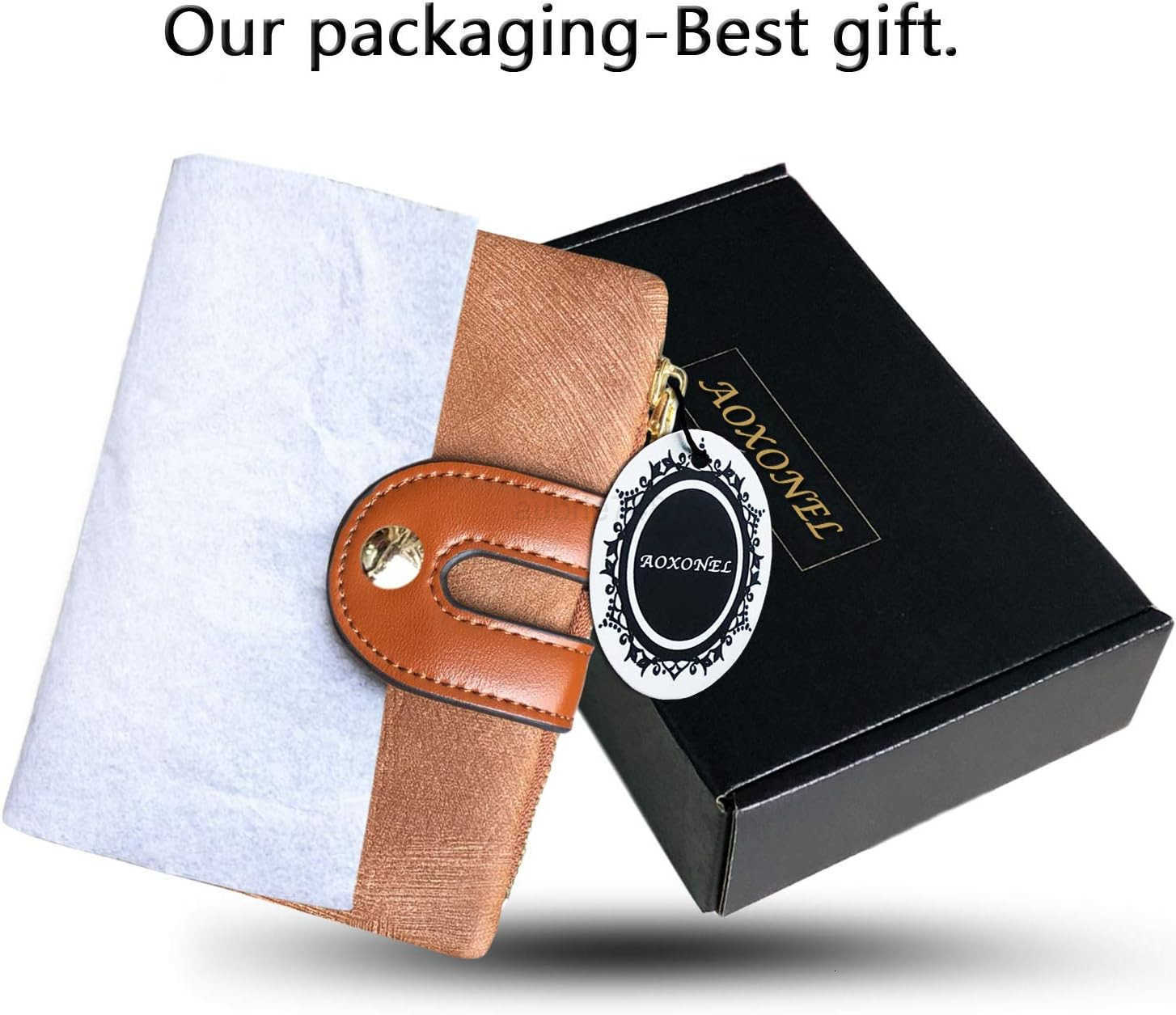 Womens Rfid Small Bifold Leather Wallet Ladies Mini Zipper Coin Purse id card PocketSlim Compact ThinZ250910
