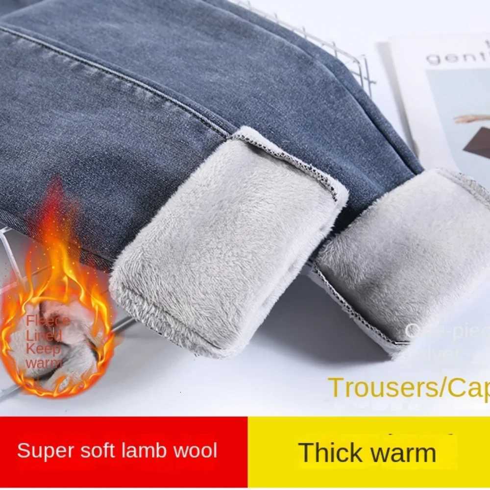 Winter Thick female Velvet Women High Waist Skinny Jeans Simple Fleece Warm Slim fit Stretch Ladies Casual Denim Pencil Pants Z250910